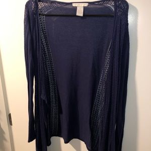 Blue cardigan